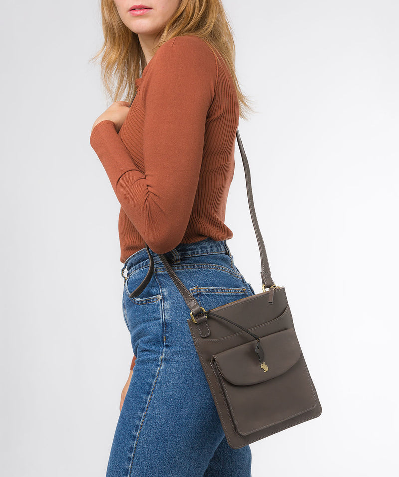 Conkca London Originals Collection #product-type#: 'Lauryn' Slate Leather Cross Body Bag
