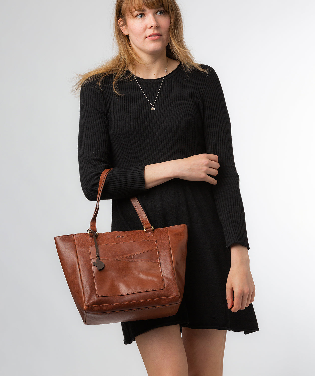 Conkca London Originals Collection #product-type#: 'Monique' Conker Brown Leather Tote Bag