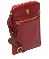 Conkca London Originals Collection Bags: 'Bambino' Chilli Pepper Leather Cross Body Phone Bag