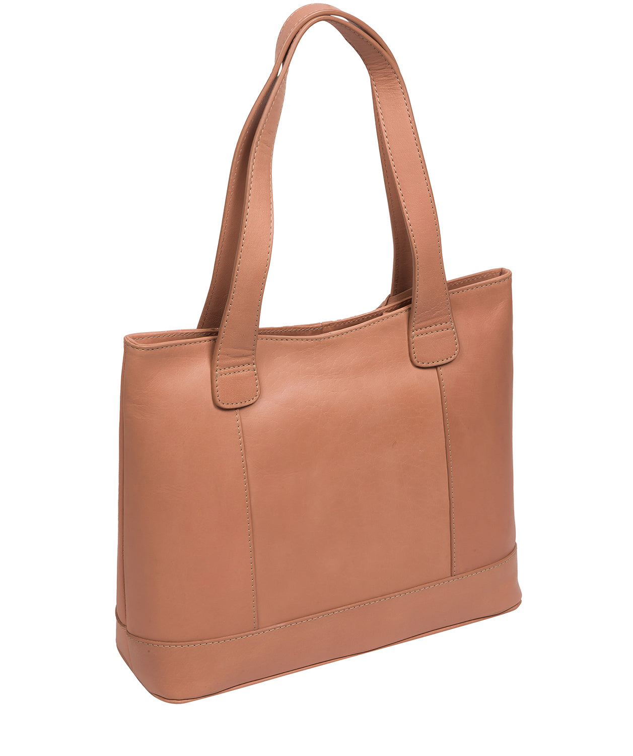 Conkca London Originals Collection Bags: 'Little Patience' Subtle Pink Leather Tote Bag