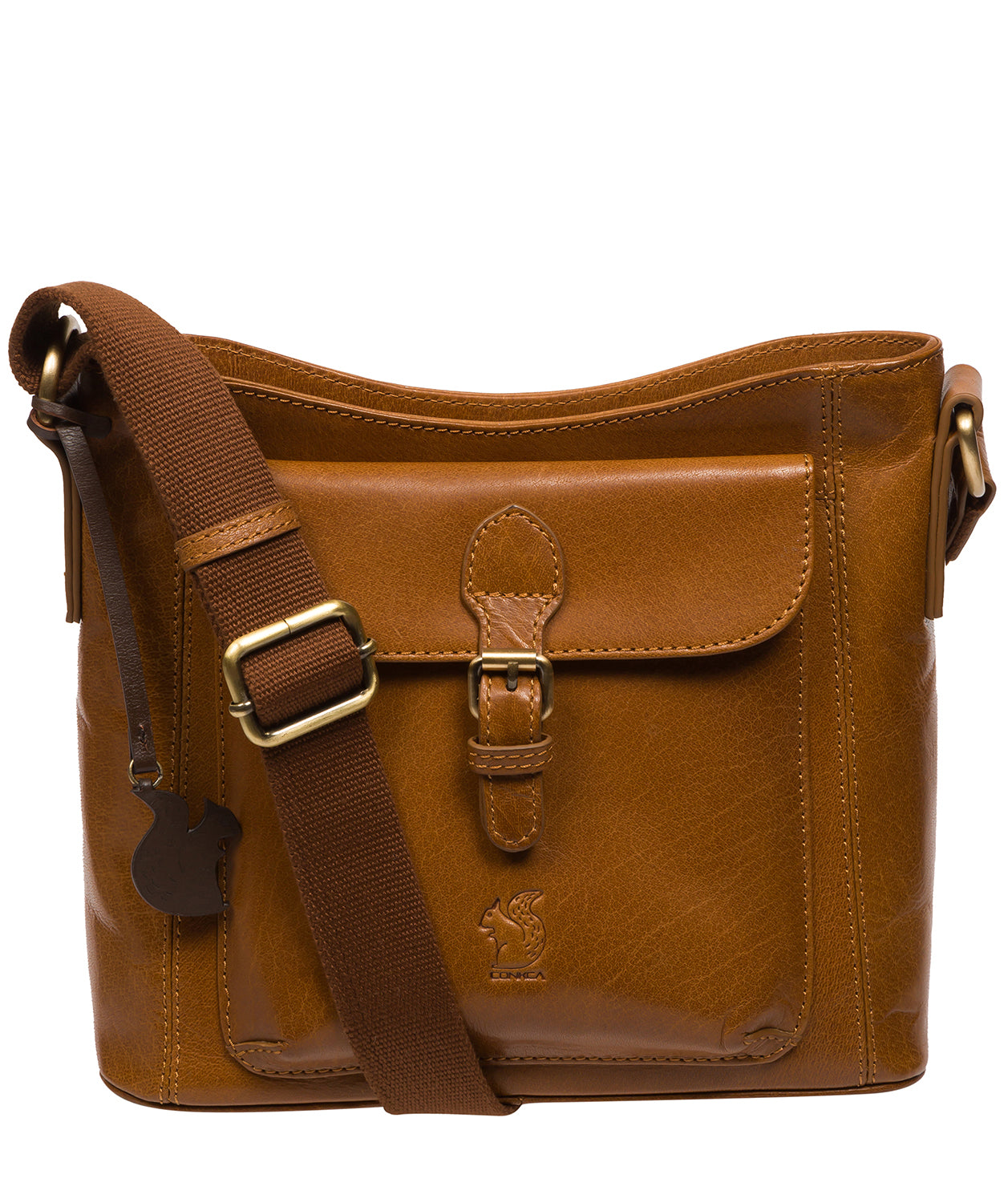 Tan Crossbody Bag 'Carla' by Conkca London1