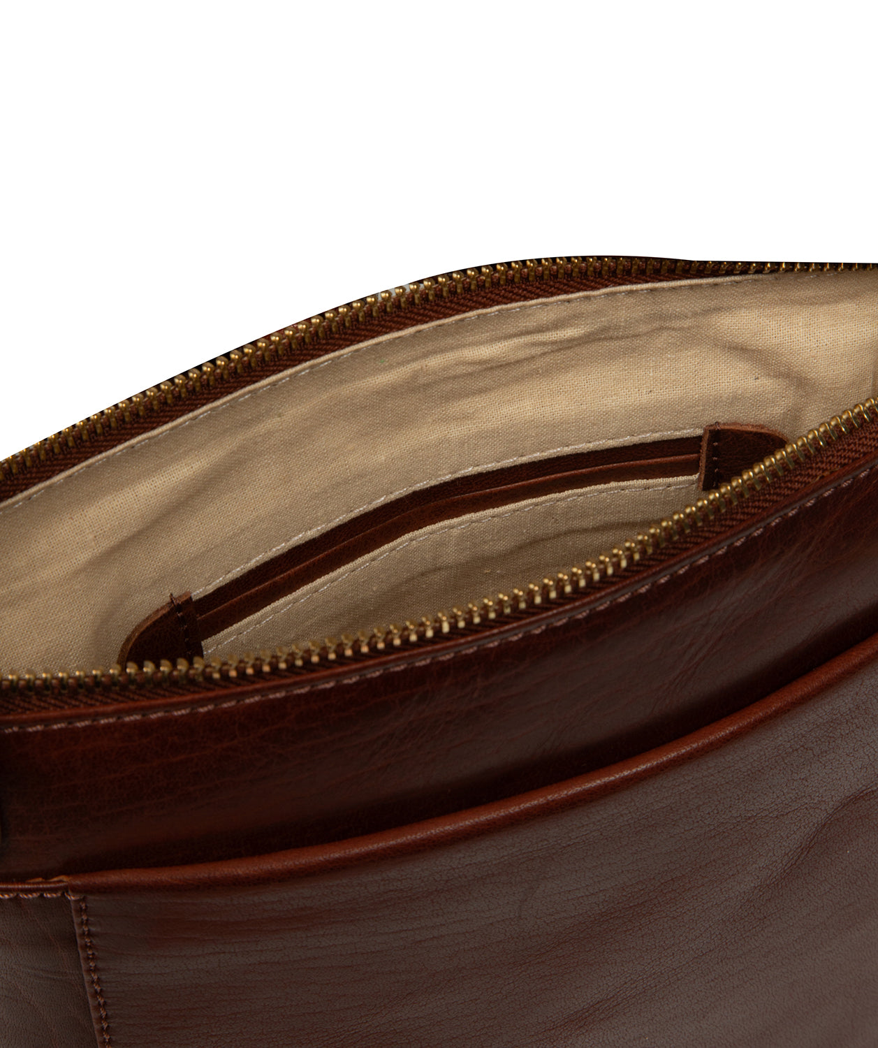 'Zarro' Conker Brown Leather Shoulder Bag