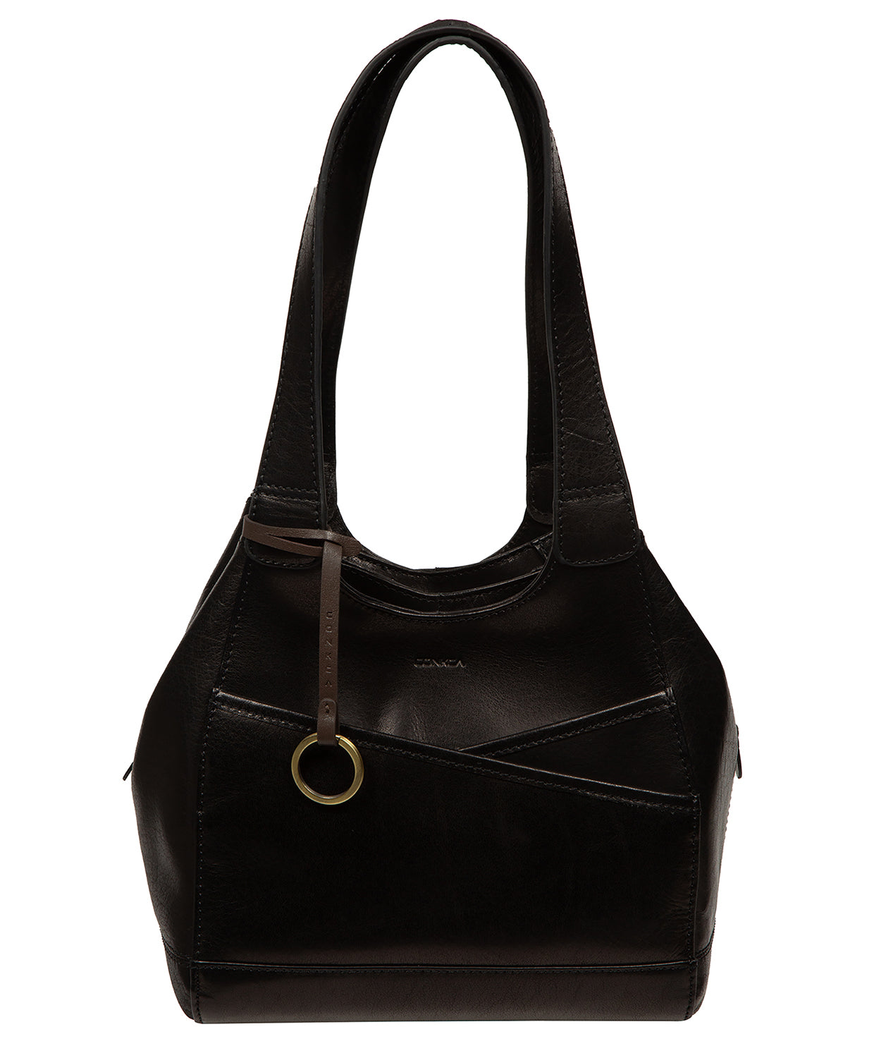 'Vesper' Black Leather Handbag