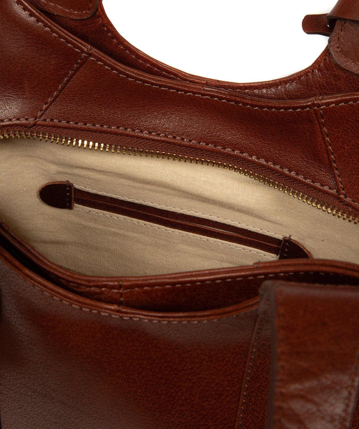 'Vesper' Conker Brown Leather Handbag
