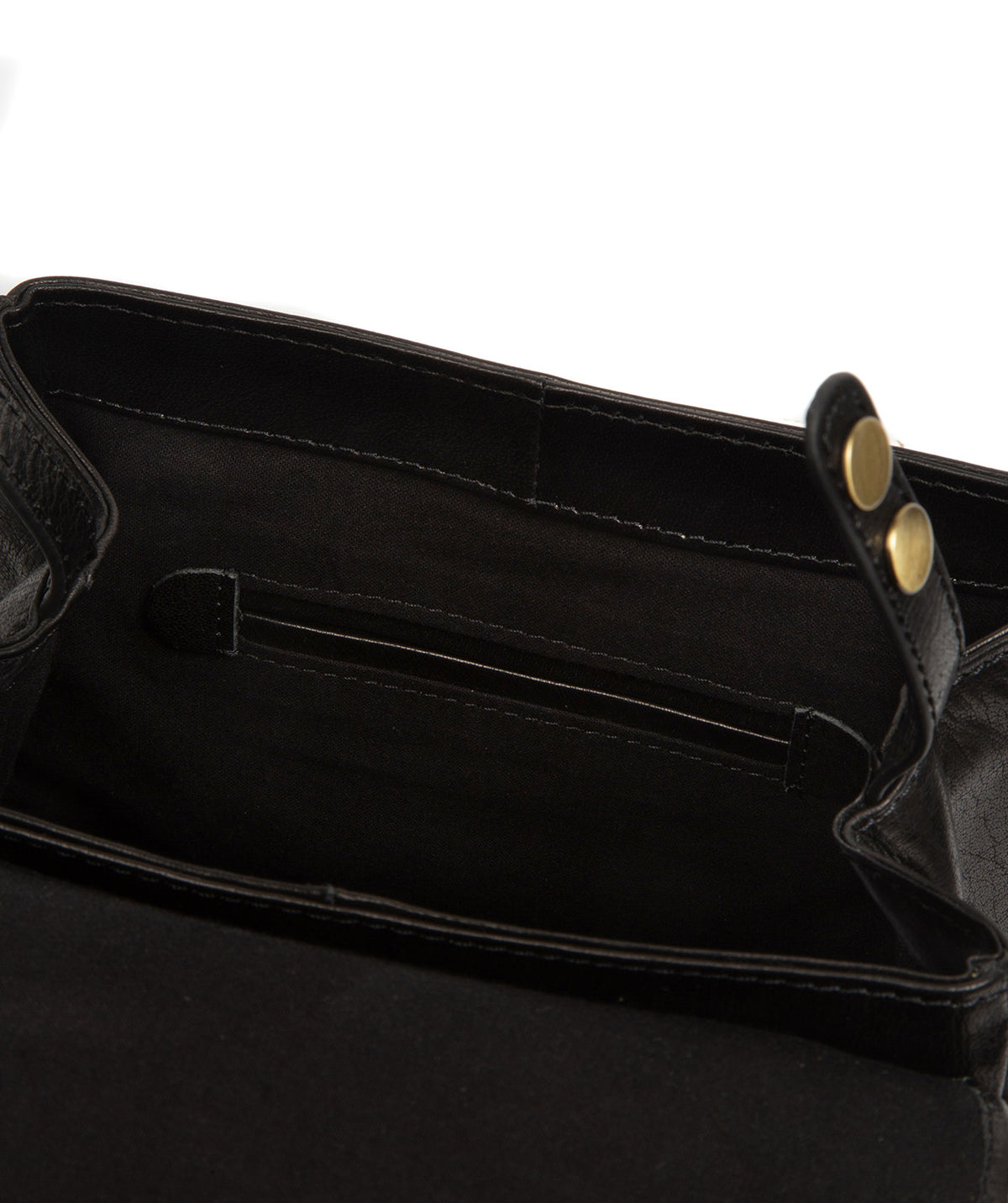 'Belle' Black Leather Backpack