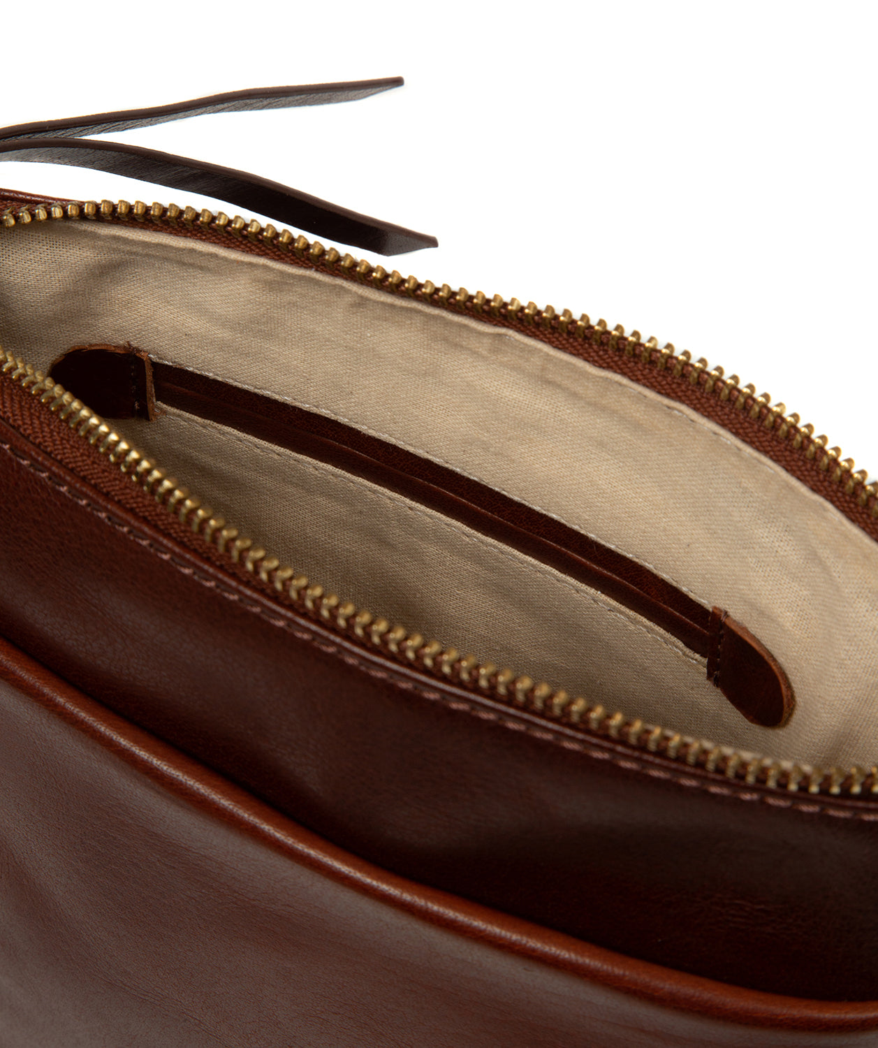 'Cassia' Conker Brown Leather Cross Body Bag