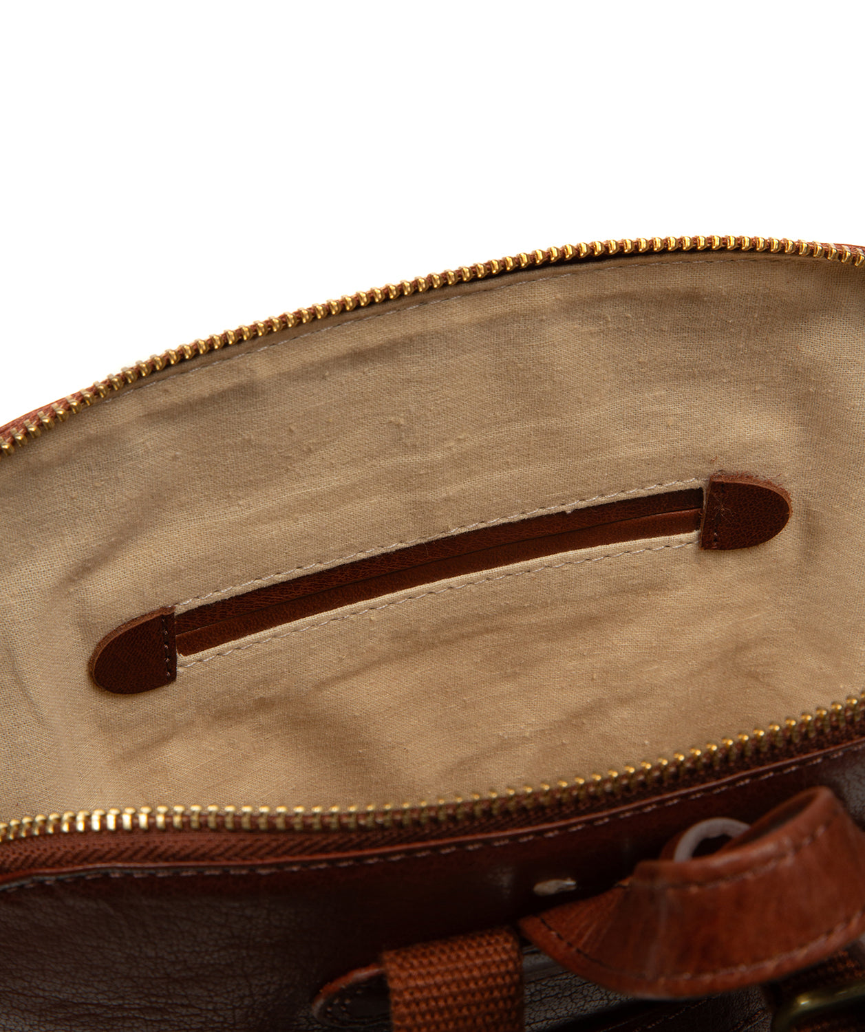 'Violetta' Conker Brown Leather Backpack