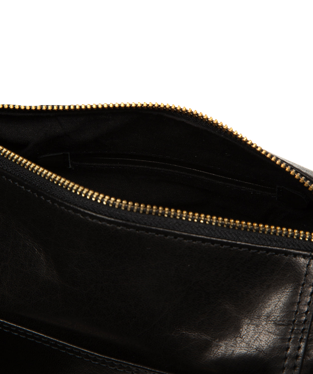 'Indigo' Black Leather Shoulder Bag