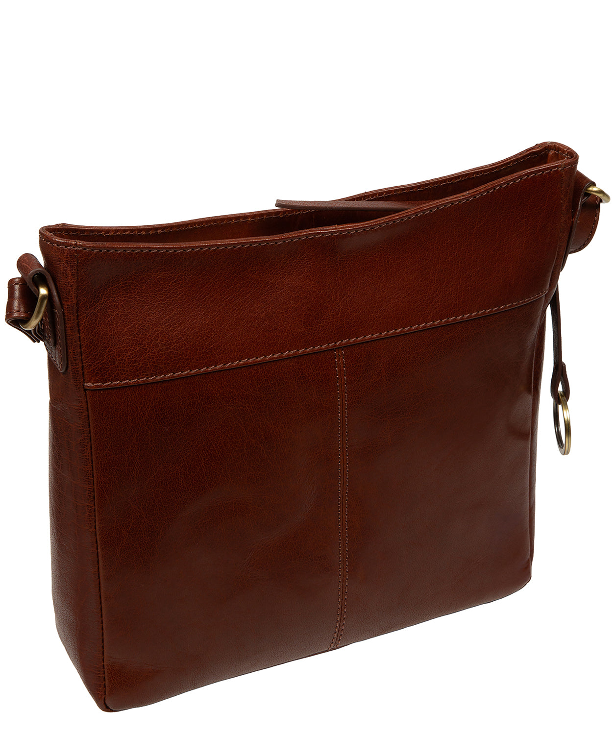 'Malin' Conker Brown Leather Cross Body Bag