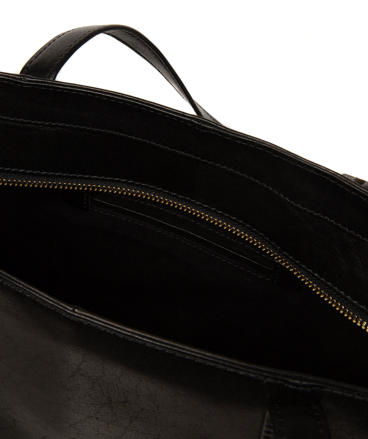'Bella' Black Leather Tote Bag