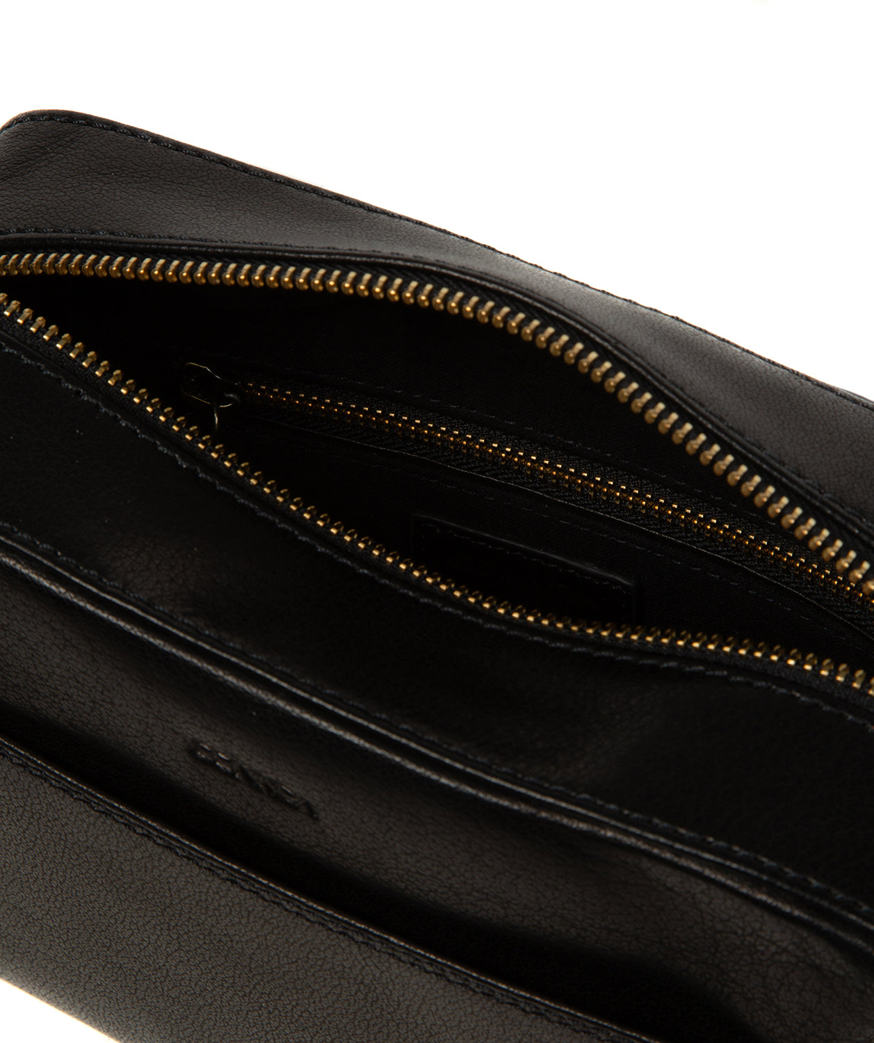 'Dahlia' Black Leather Cross Body Bag