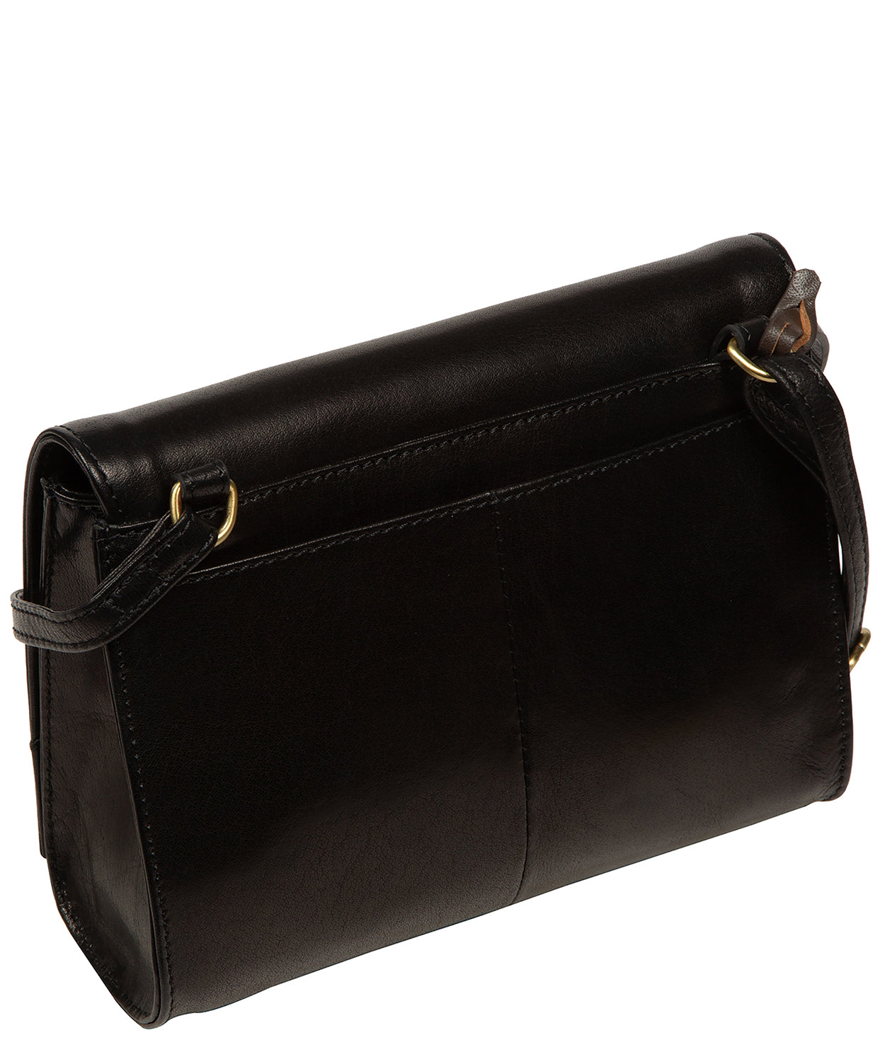 'Fallon' Black Leather Cross Body Bag