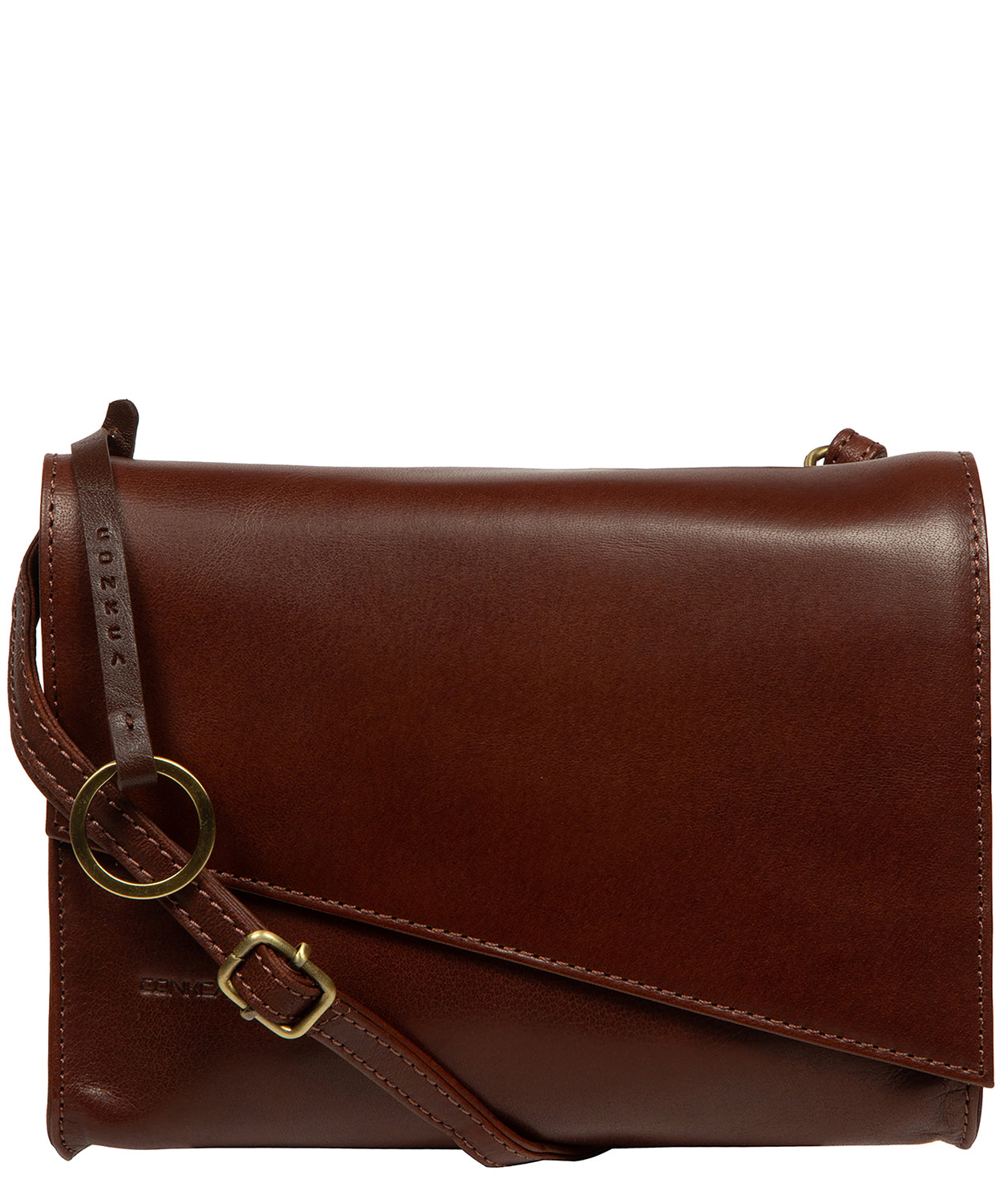 'Fallon' Conker Brown Leather Cross Body Bag