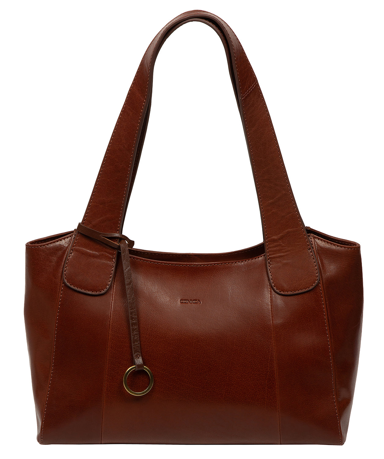 'Lilou' Conker Brown Leather Handbag