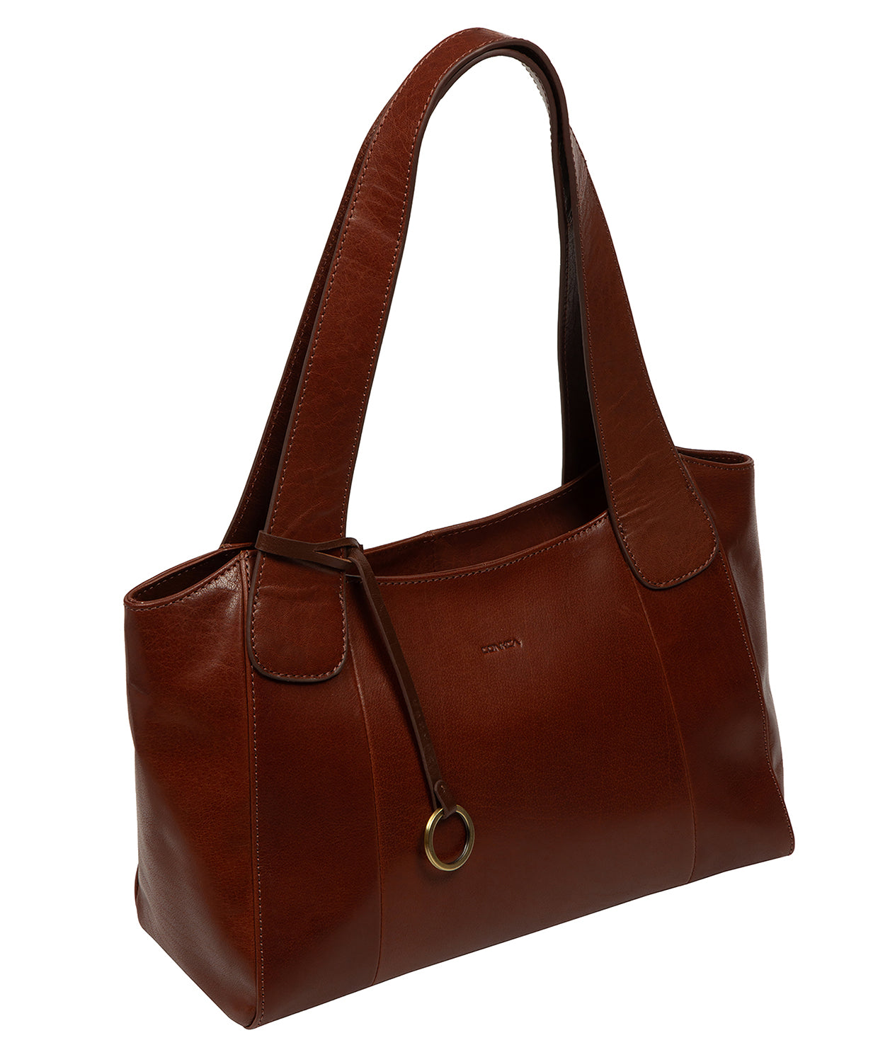 'Lilou' Conker Brown Leather Handbag