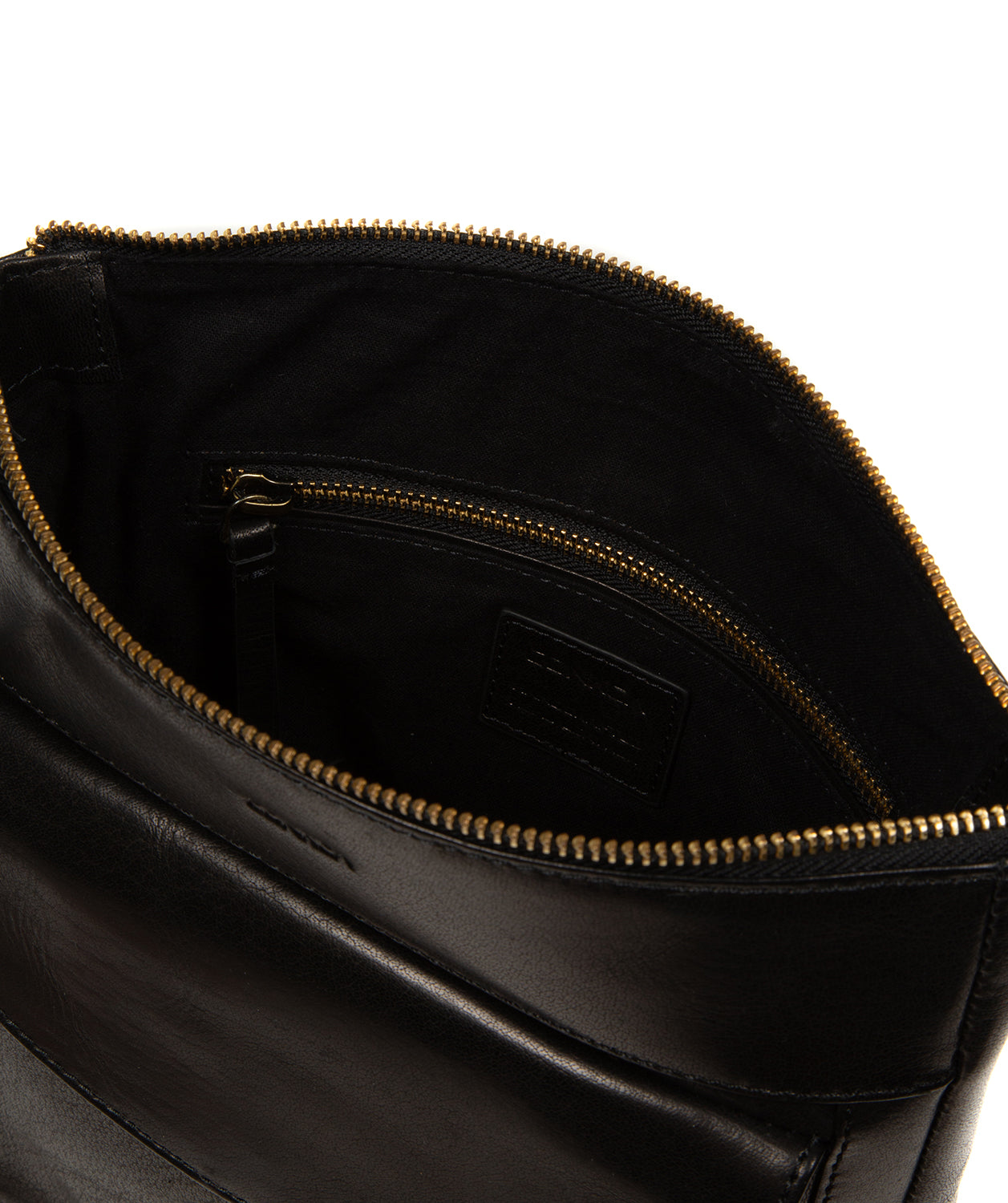 'Maeve' Black Leather Cross Body Bag