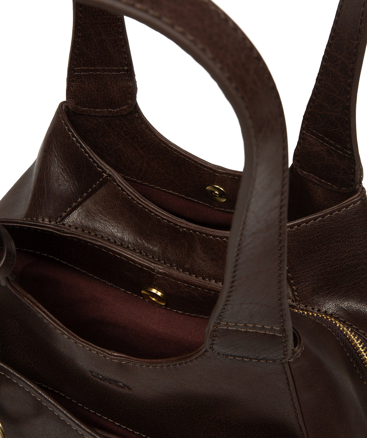 'Vesper' Cocoa Leather Handbag