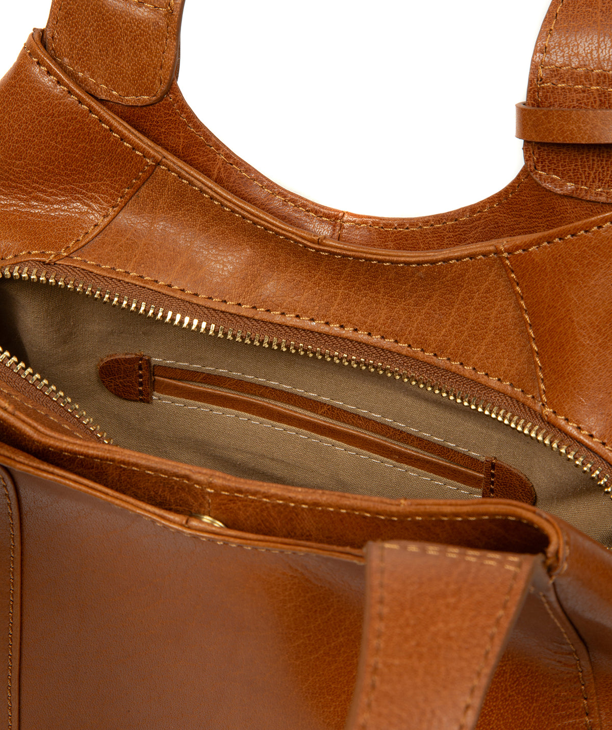 natural dark tan leather texture and finish close-up