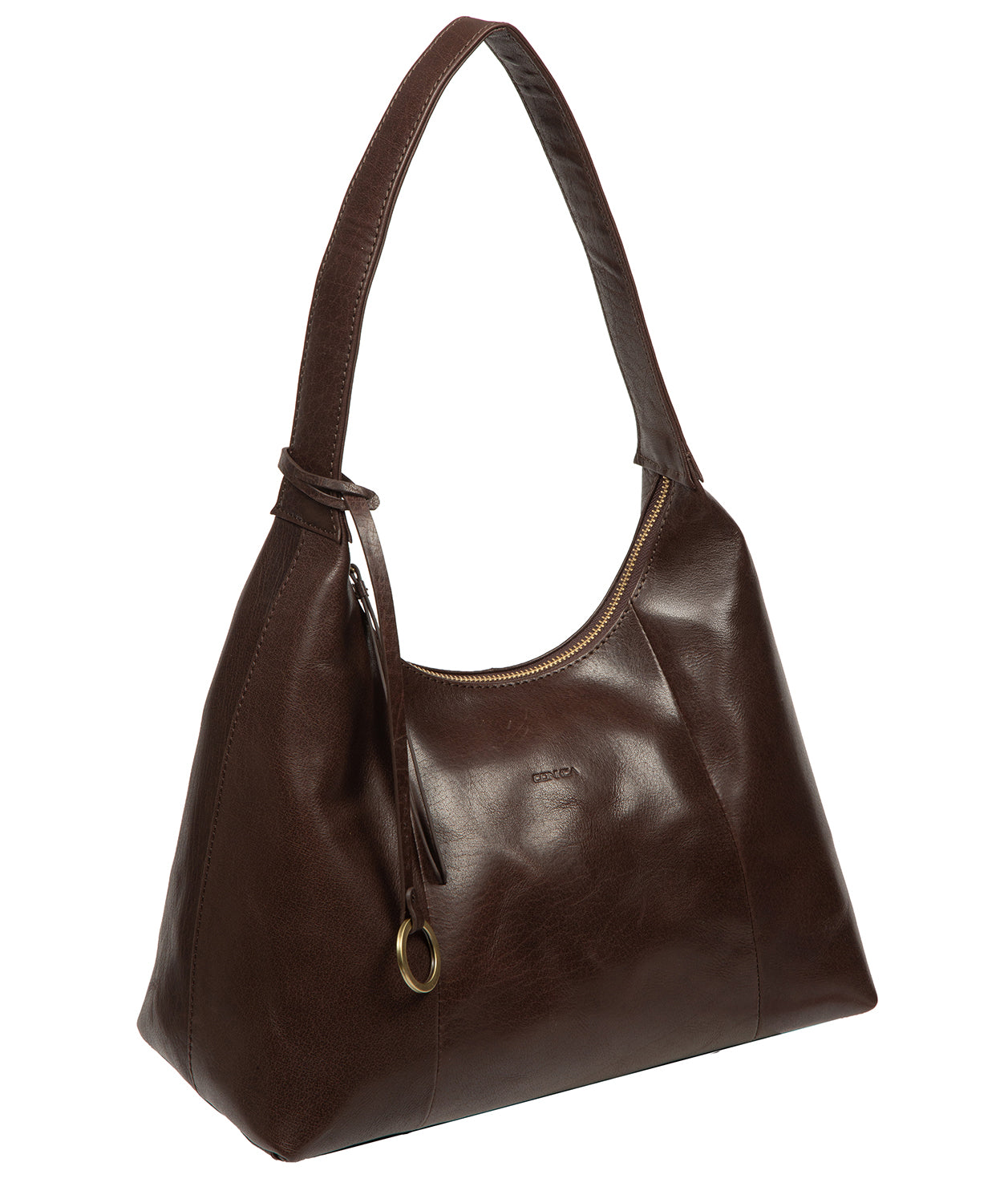 'Candy' Cocoa Leather Handbag
