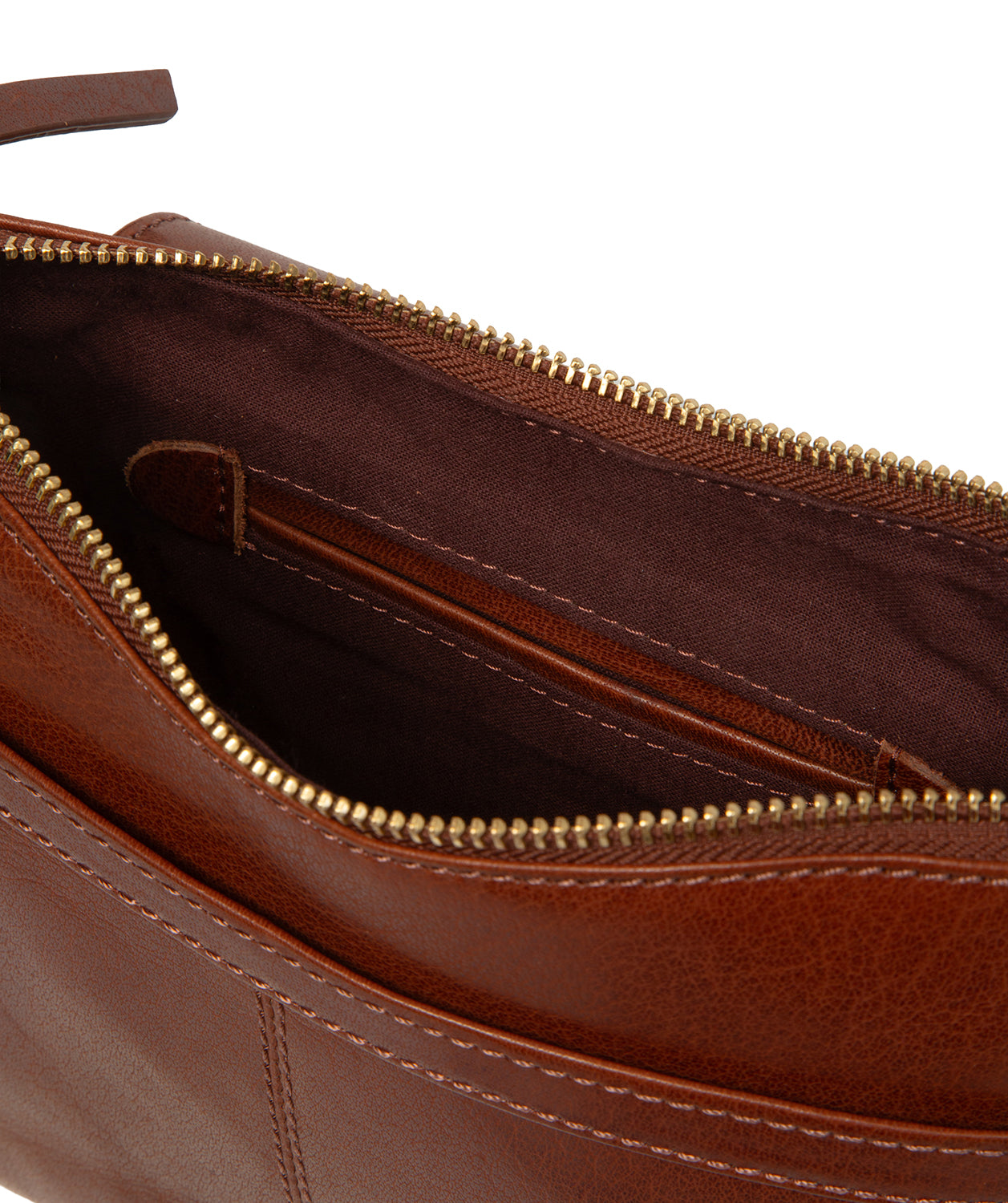 'Misty' Conker Brown Leather Cross Body Bag