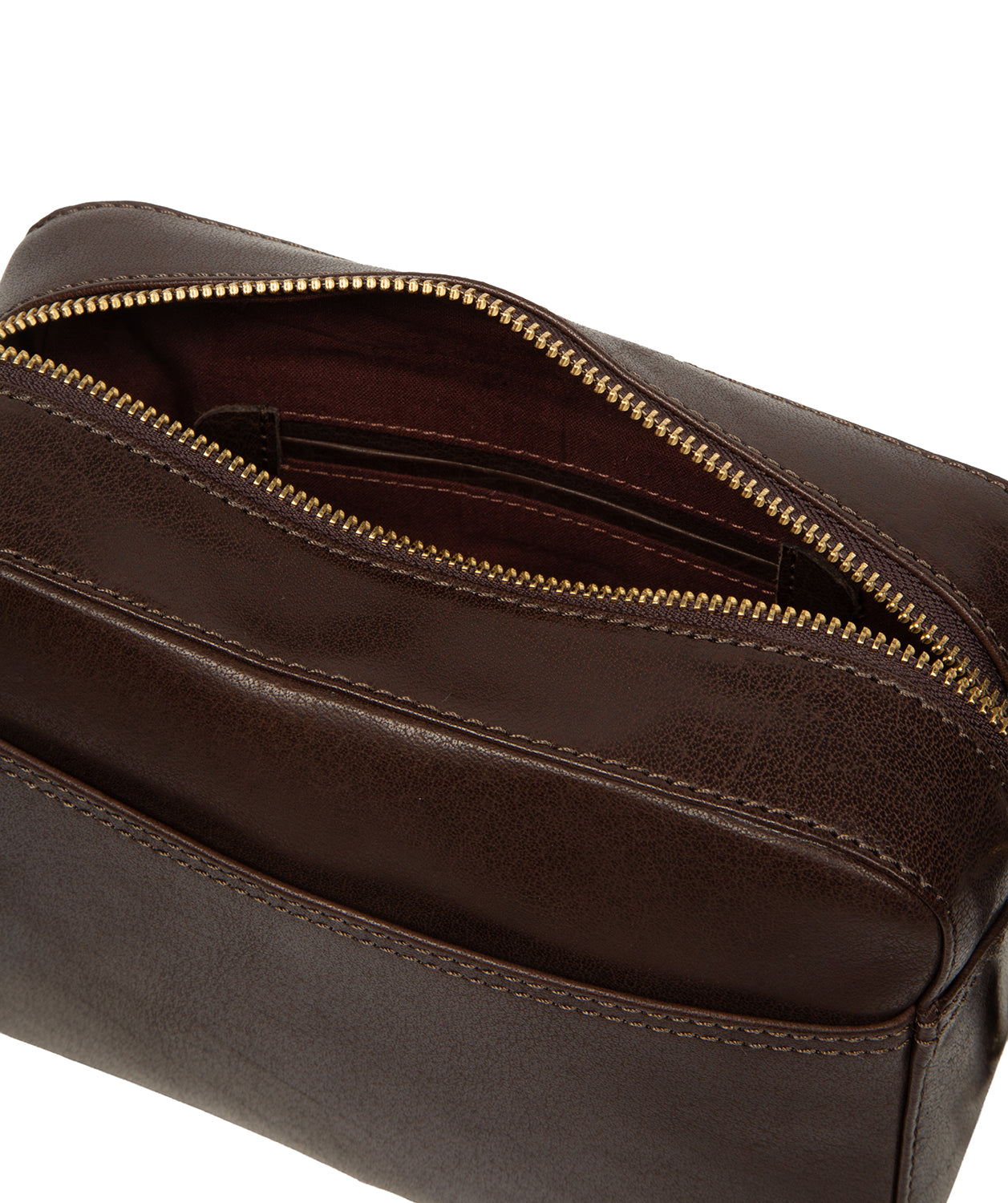 'Meadow' Cocoa Leather Cross Body Bag