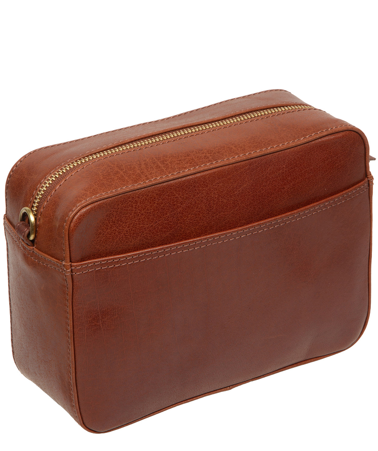 'Meadow' Conker Brown Leather Cross Body Bag