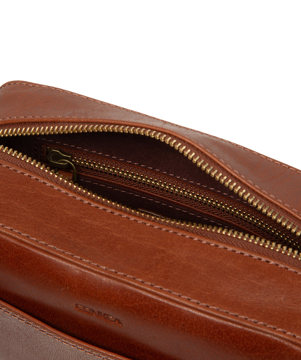 'Meadow' Conker Brown Leather Cross Body Bag