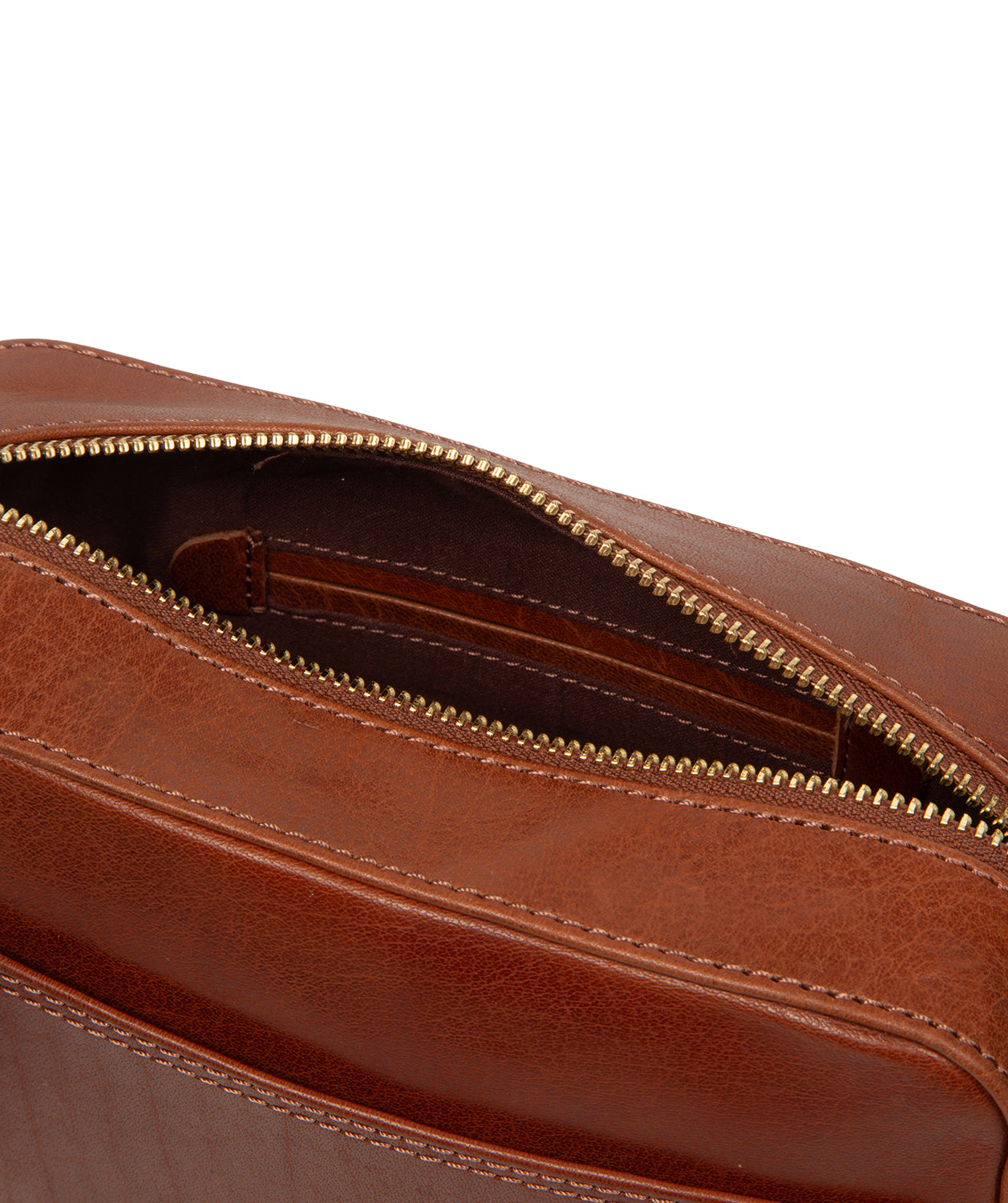 'Meadow' Conker Brown Leather Cross Body Bag