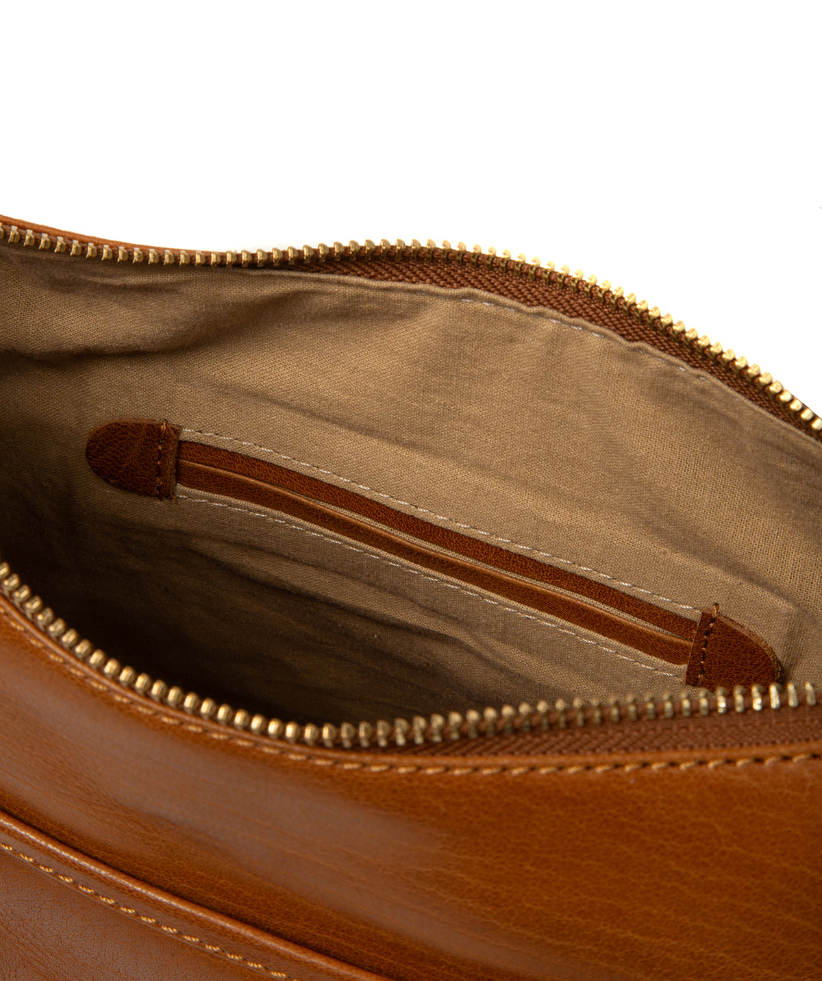 'Snowdrop' Dark Tan Leather Shoulder Bag