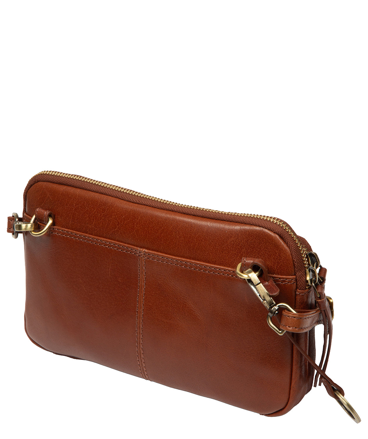 'Birdy' Conker Brown Leather Cross Body Bag