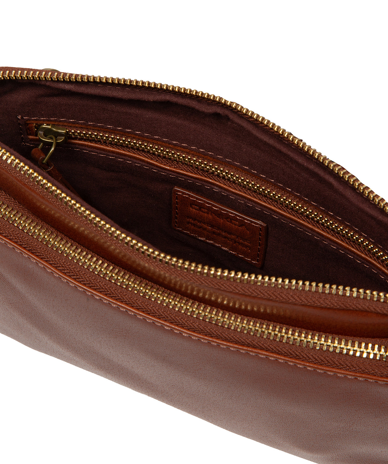 'Birdy' Conker Brown Leather Cross Body Bag