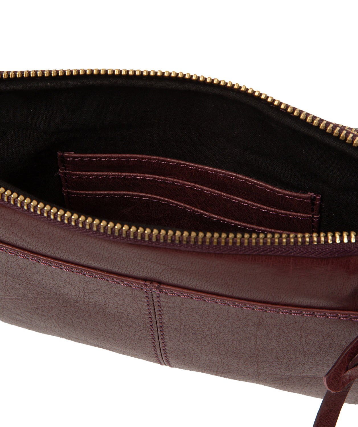 'Birdy' Plum Leather Cross Body Bag