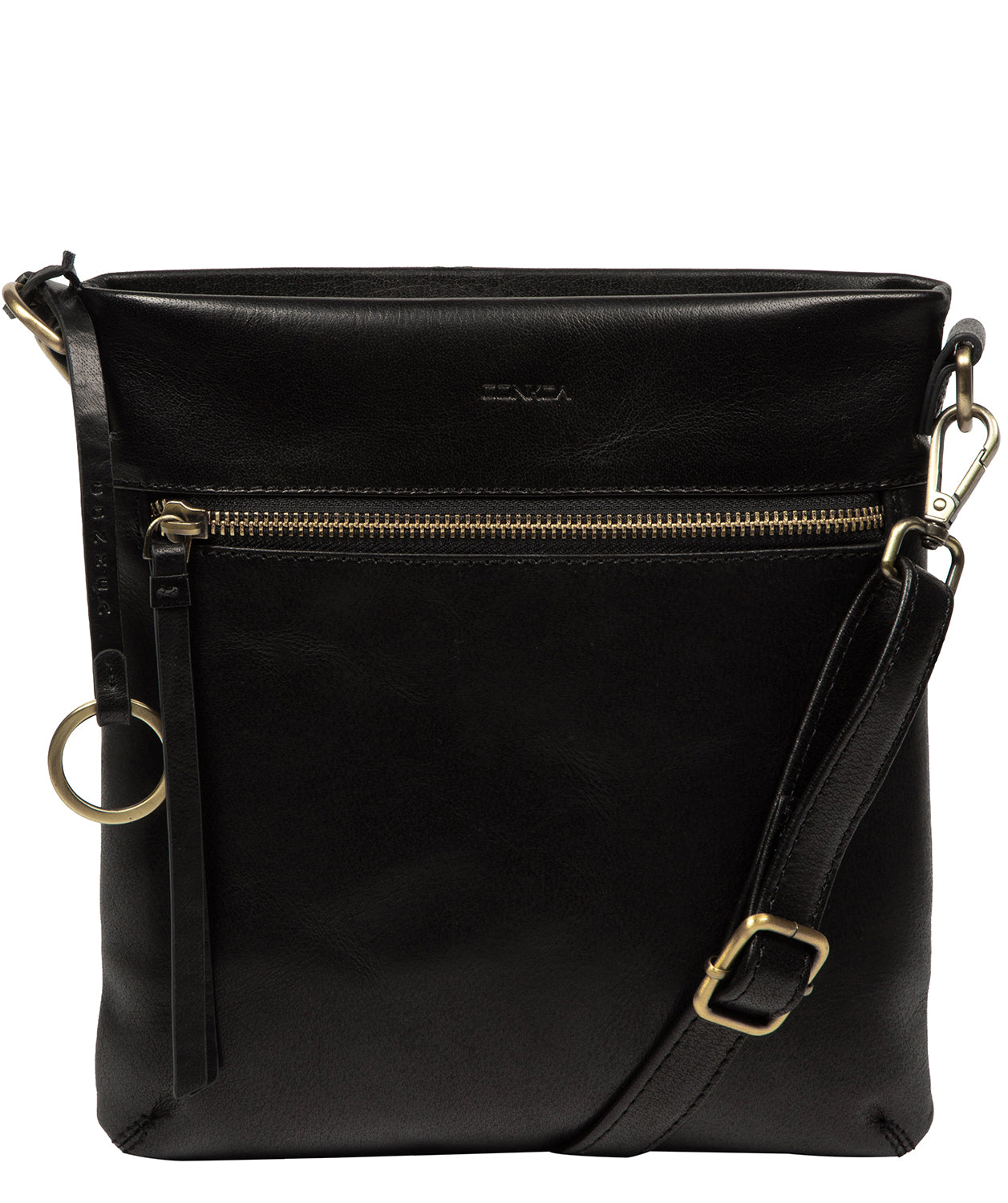 'Dove' Black Leather Cross Body Bag