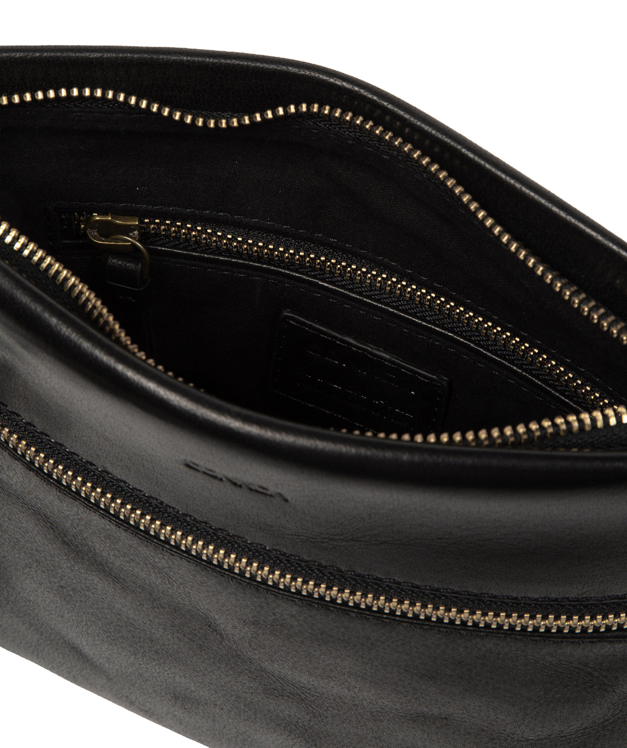 'Dove' Black Leather Cross Body Bag