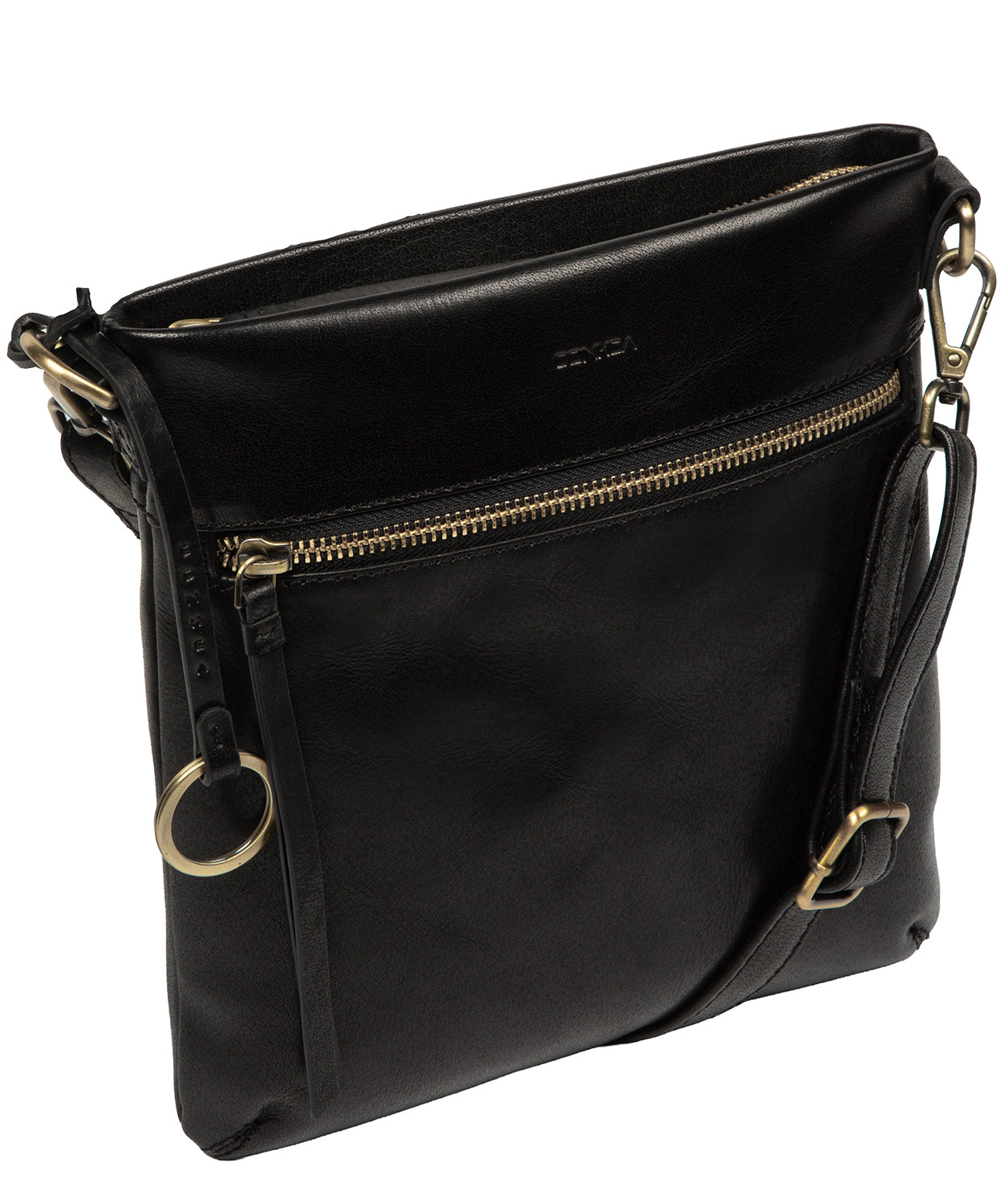 'Dove' Black Leather Cross Body Bag