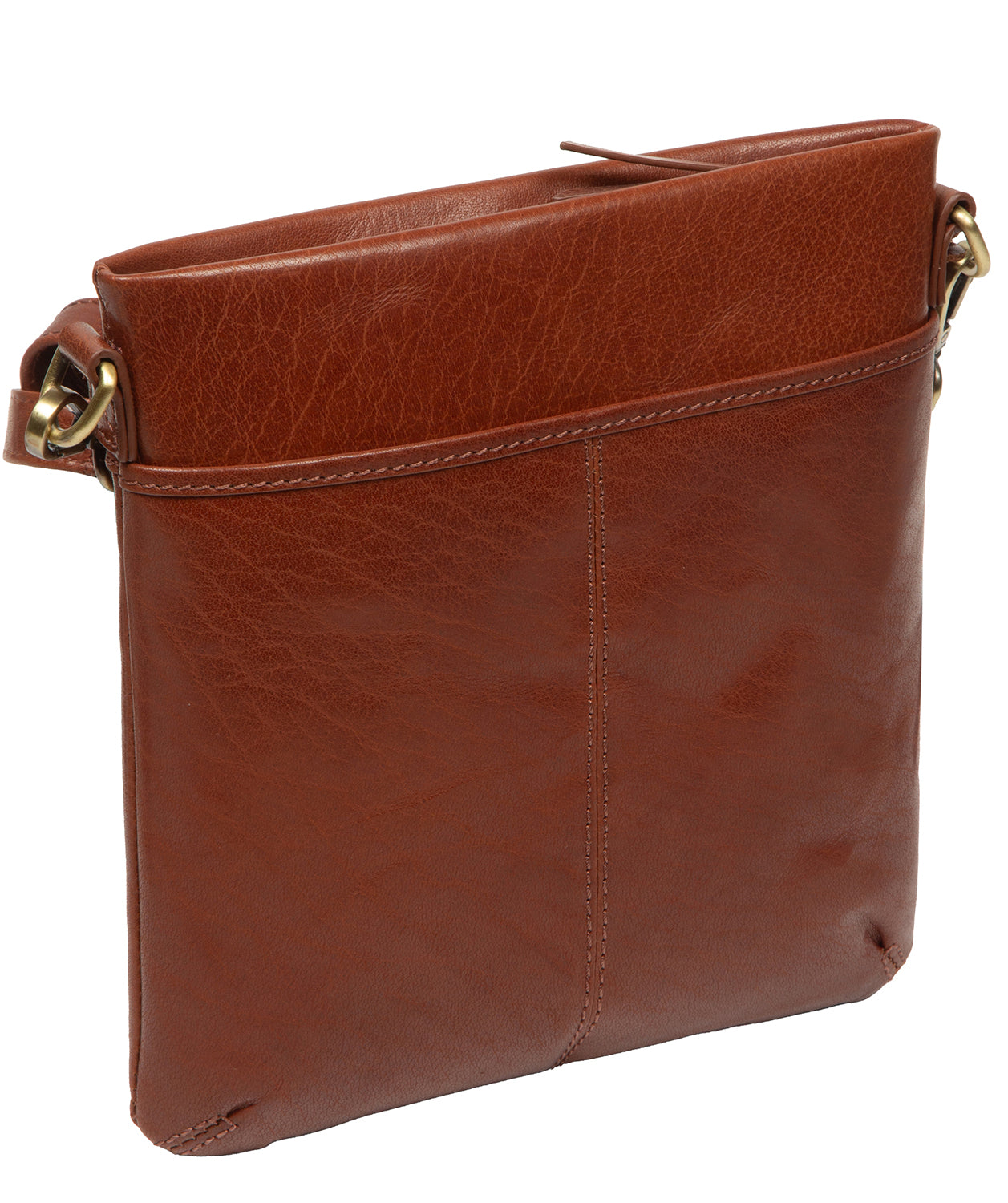 'Dove' Conker Brown Leather Cross Body Bag