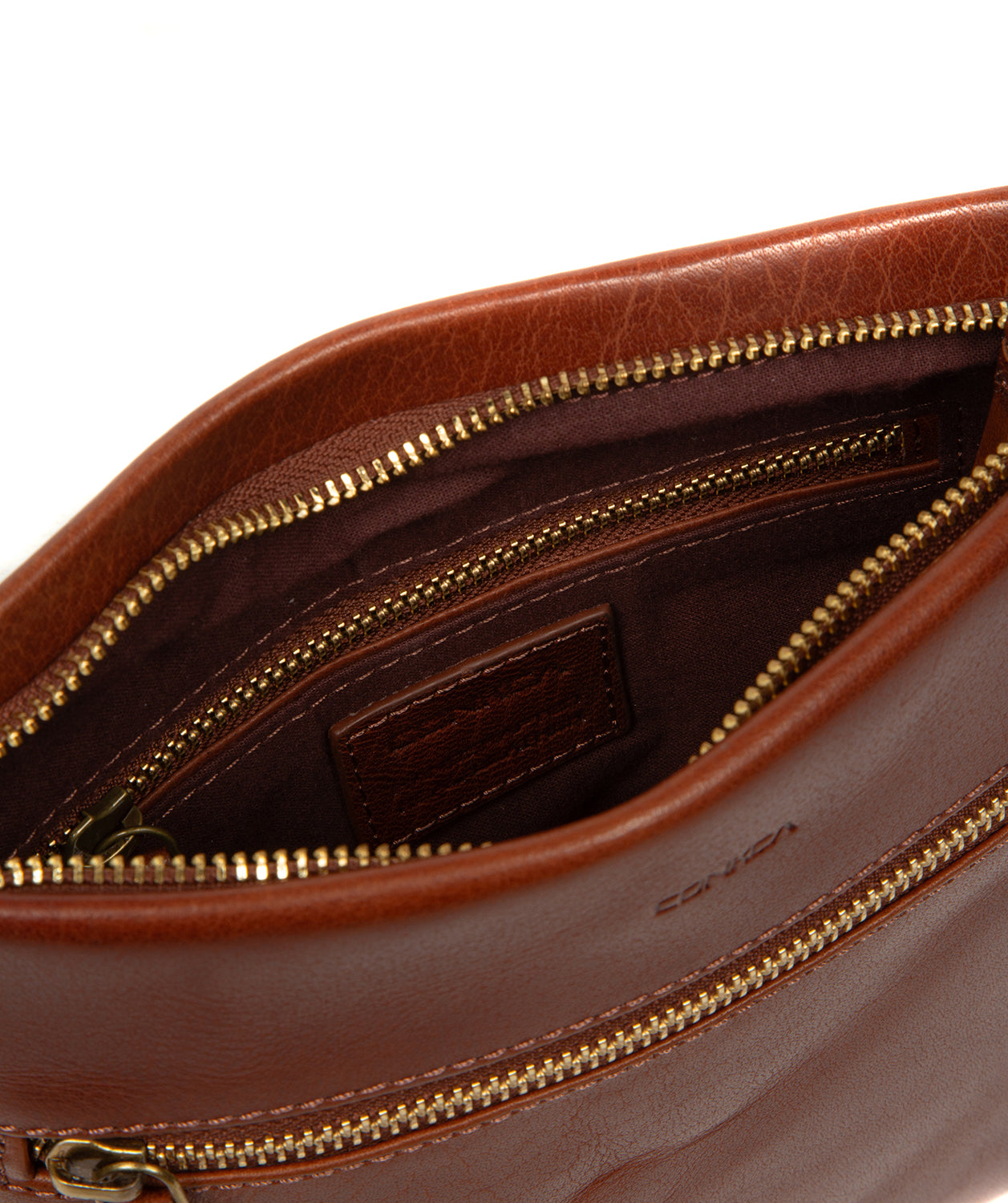 'Dove' Conker Brown Leather Cross Body Bag