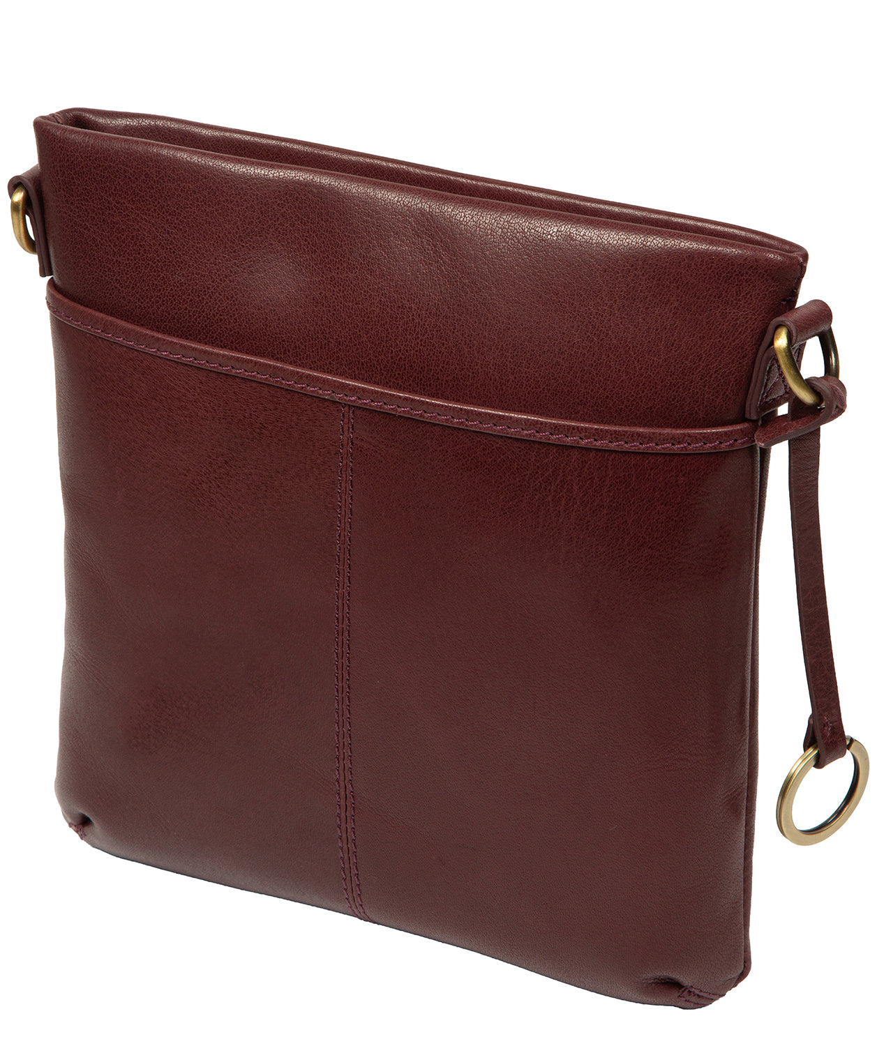'Dove' Plum Leather Cross Body Bag
