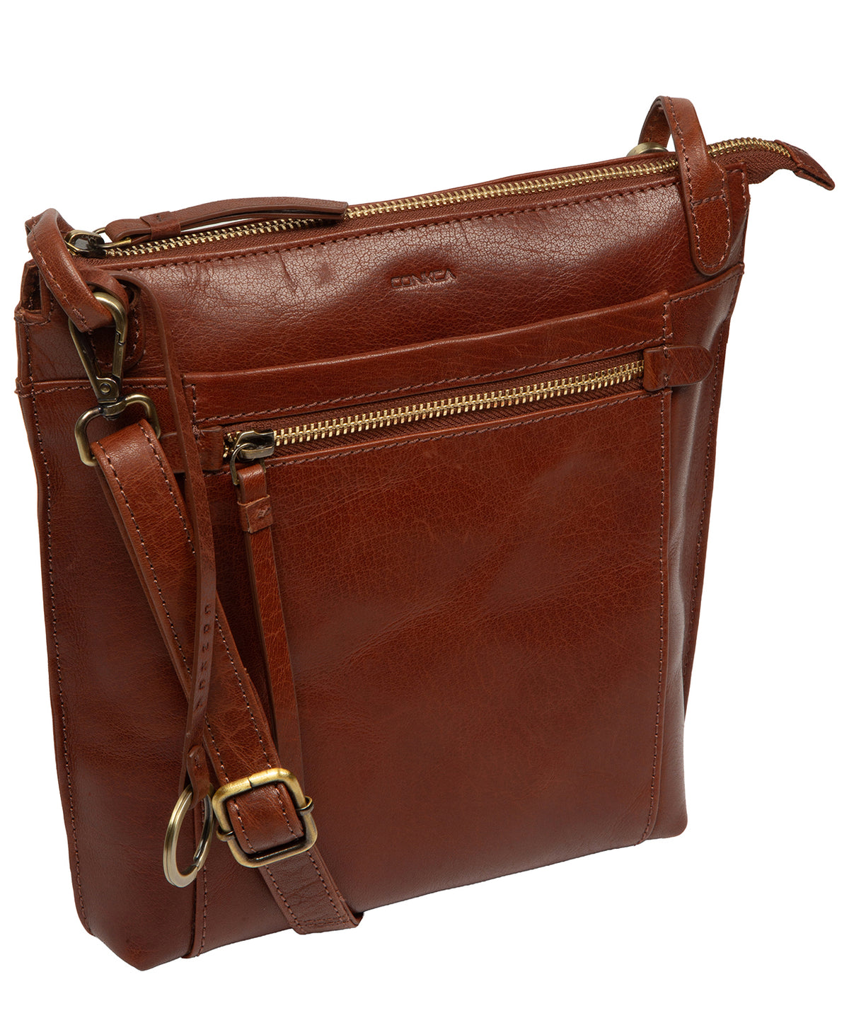 Swan bag side profile displaying depth and craftsmanship