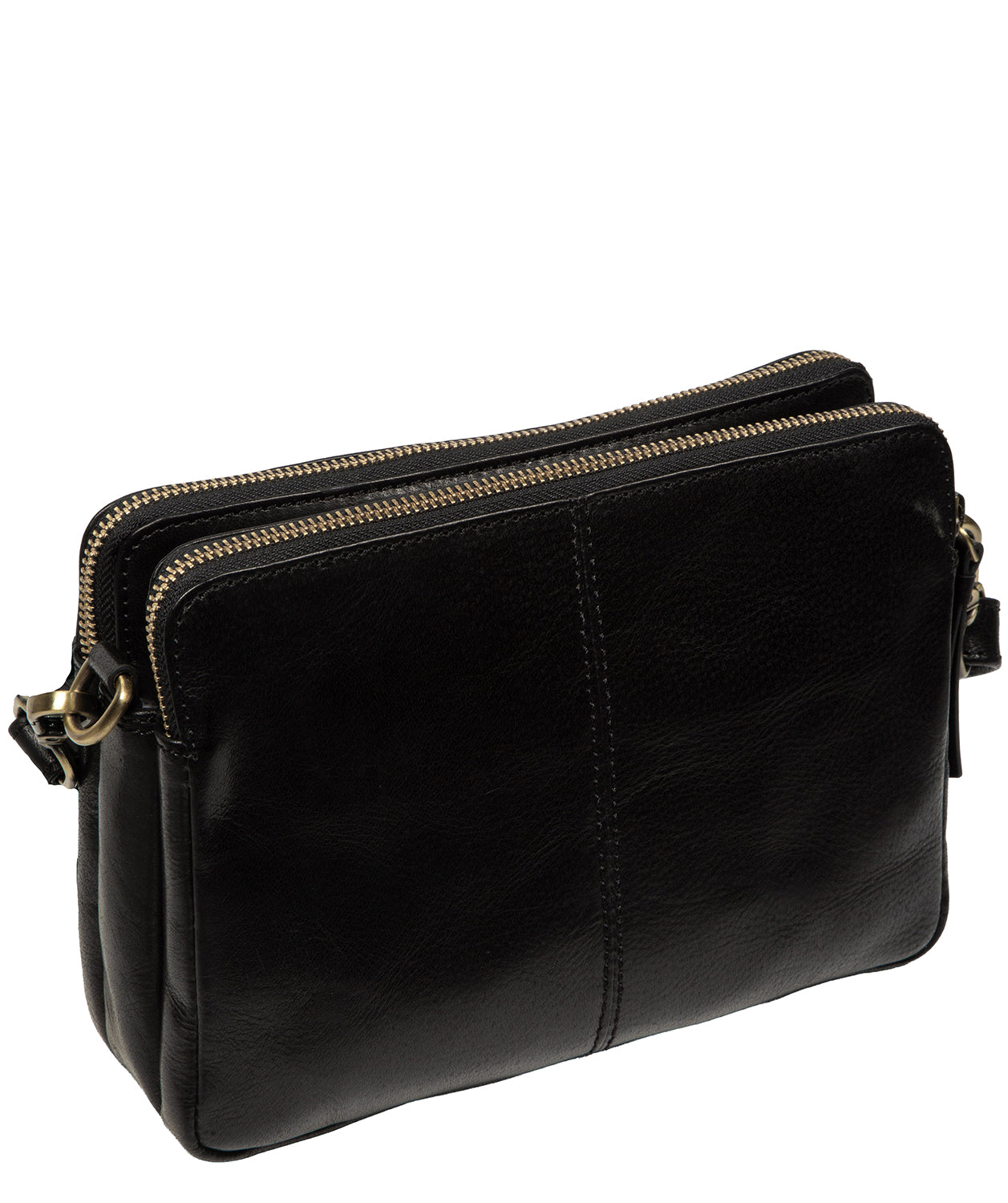 'Robin' Black Leather Cross Body Bag