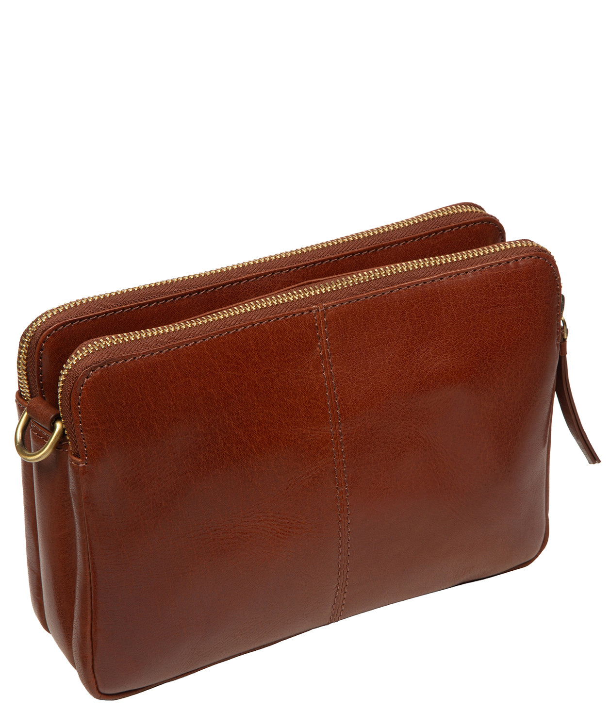 'Robin' Conker Brown Leather Cross Body Bag