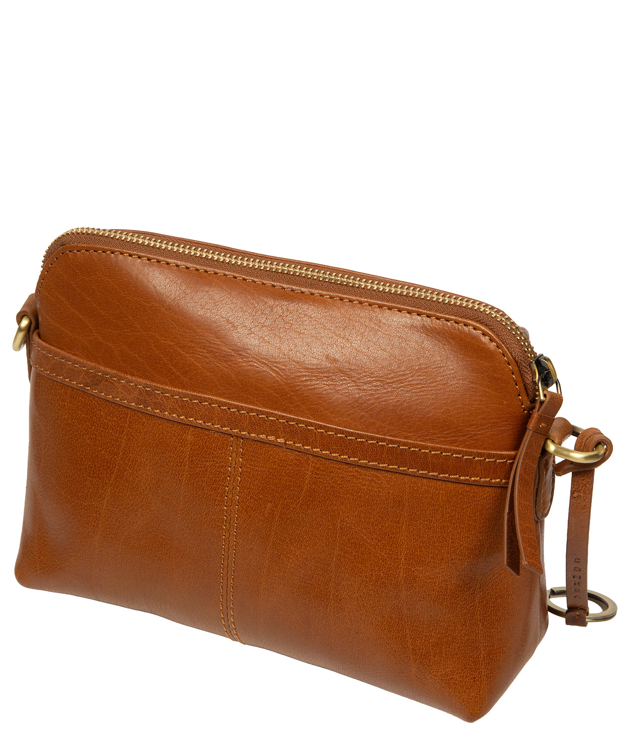 'Starling' Dark Tan Leather Cross Body Bag