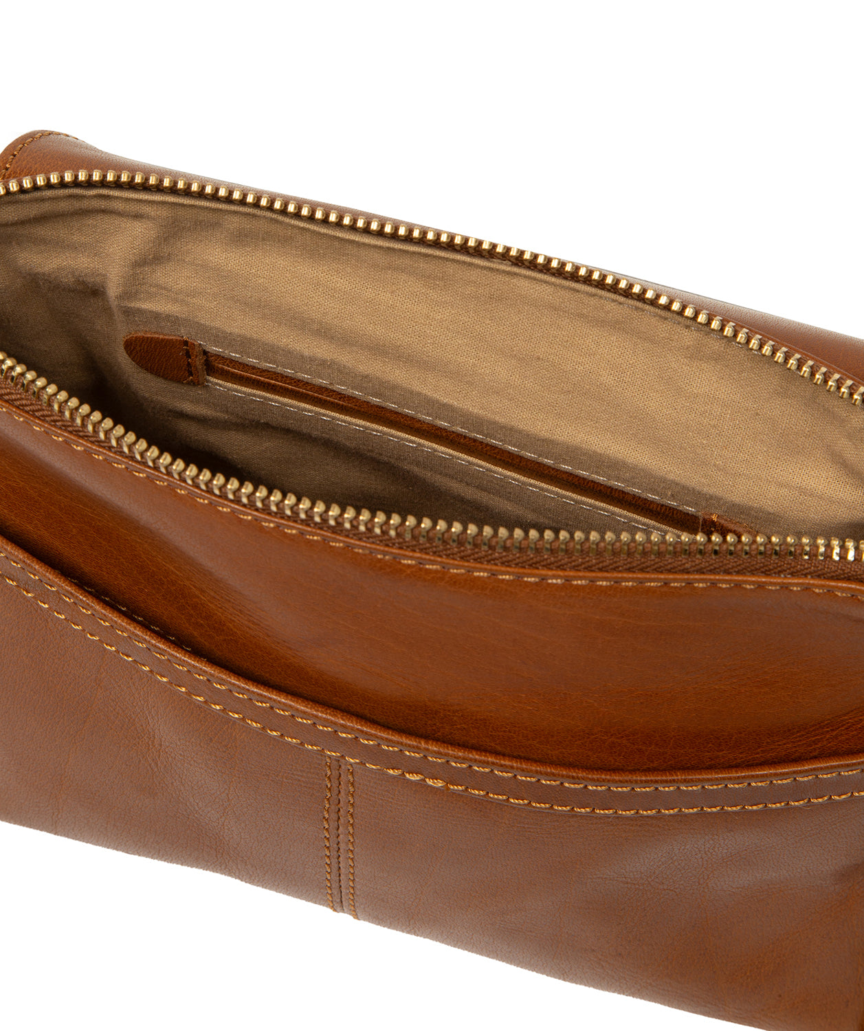 'Starling' Dark Tan Leather Cross Body Bag
