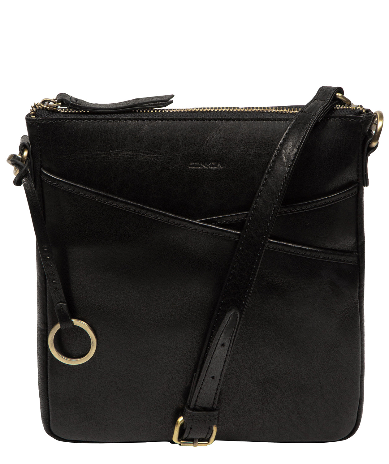 'Holly' Black Leather Cross Body Bag