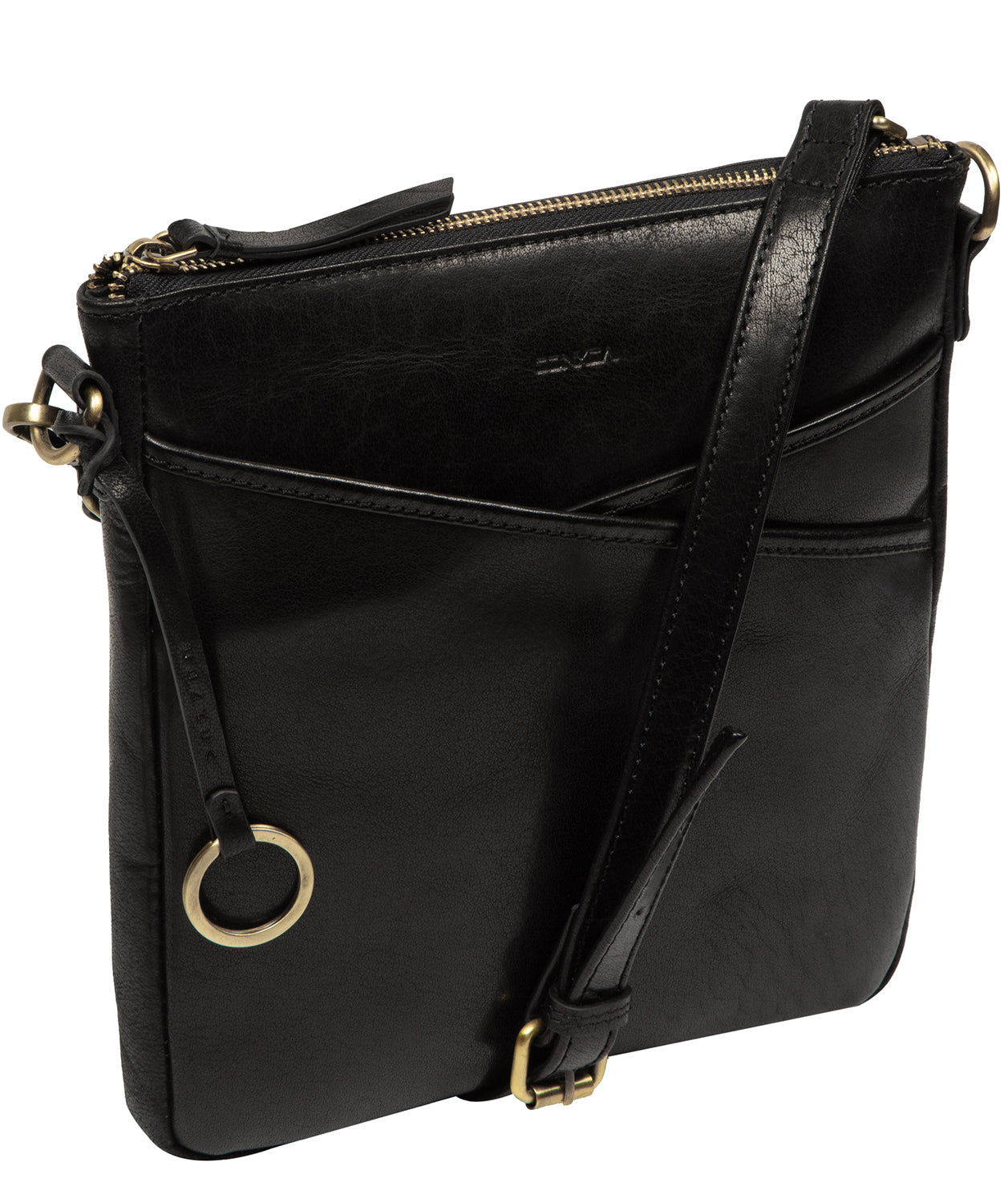 'Holly' Black Leather Cross Body Bag