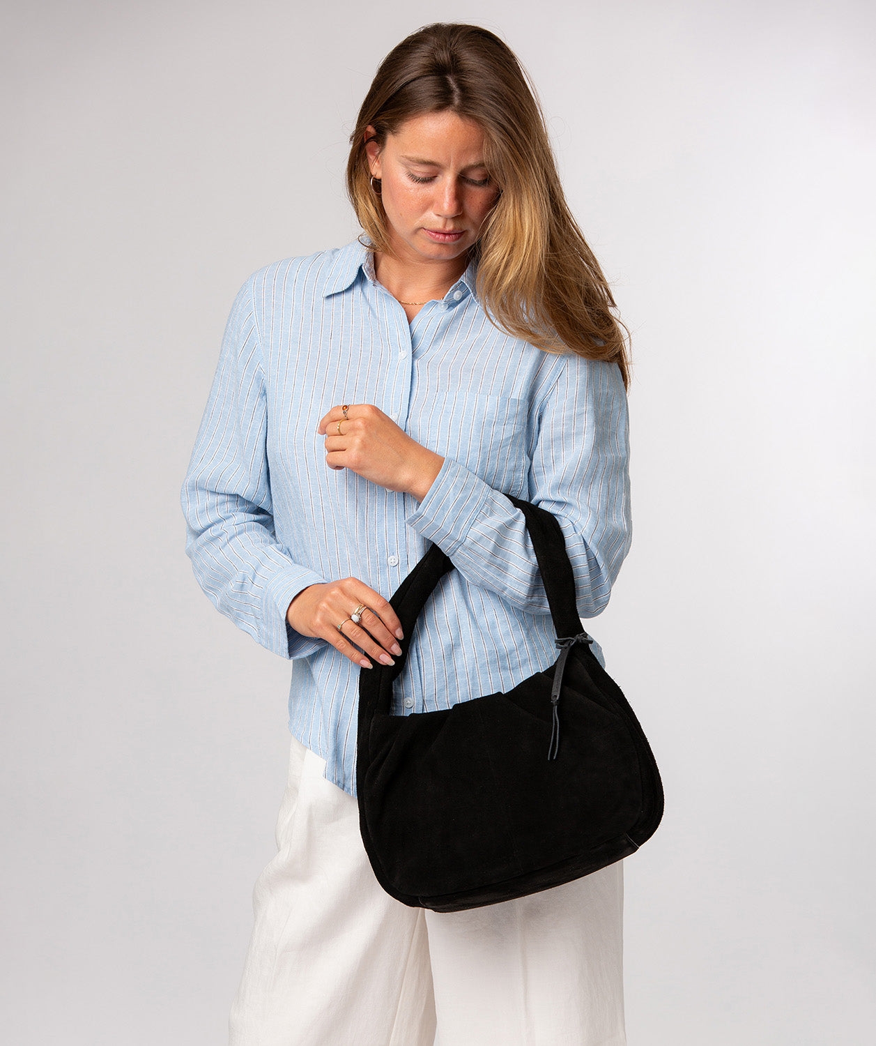 front detail with zipped pocket and hidden slip pocket
