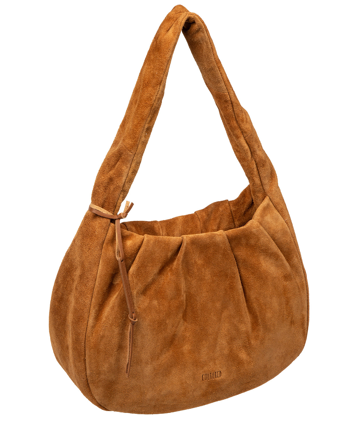 full handbag view displaying structured silhouette