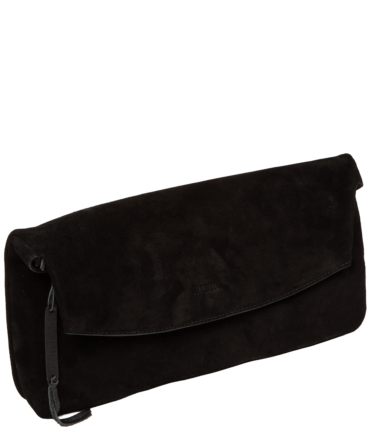 Decorative hanging charm on interior of Perla clutch bag