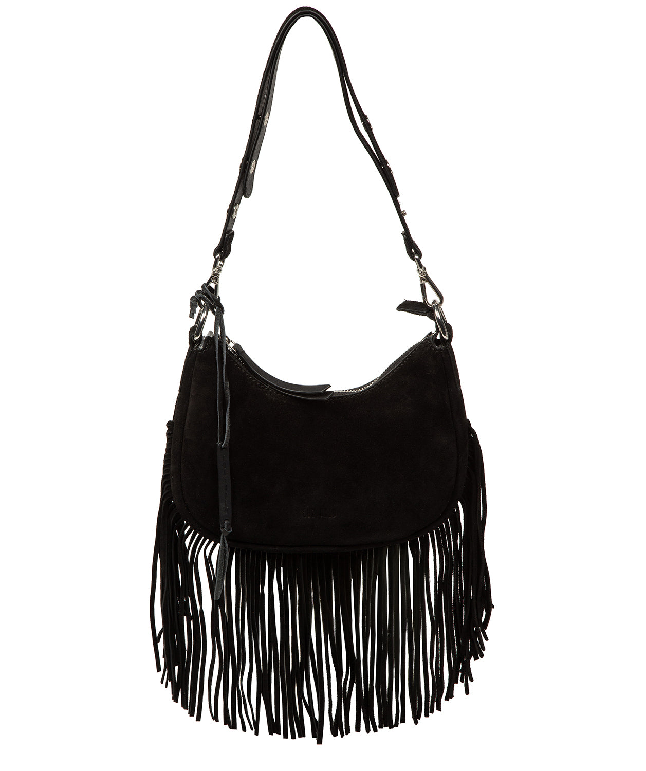 'Alondra' Black Suede Evening and Clutch Bag