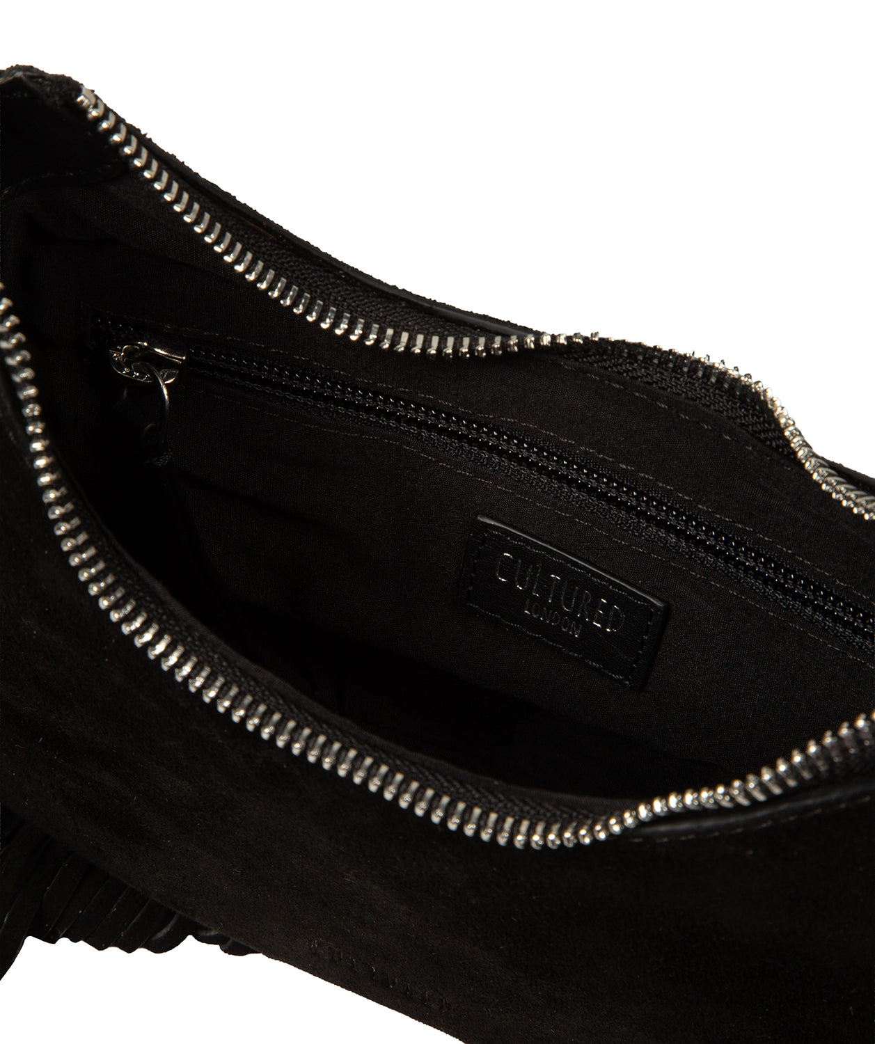 'Alondra' Black Suede Evening and Clutch Bag
